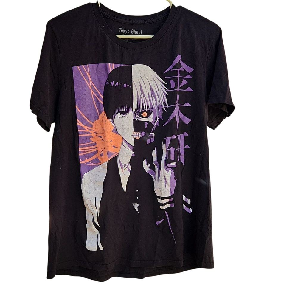 Tokyo Ghoul Funimation men's large 100% cotton black short sleeve t-shirt